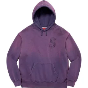 Supreme Overdyed S Logo Hooded Sweatshirt Purple