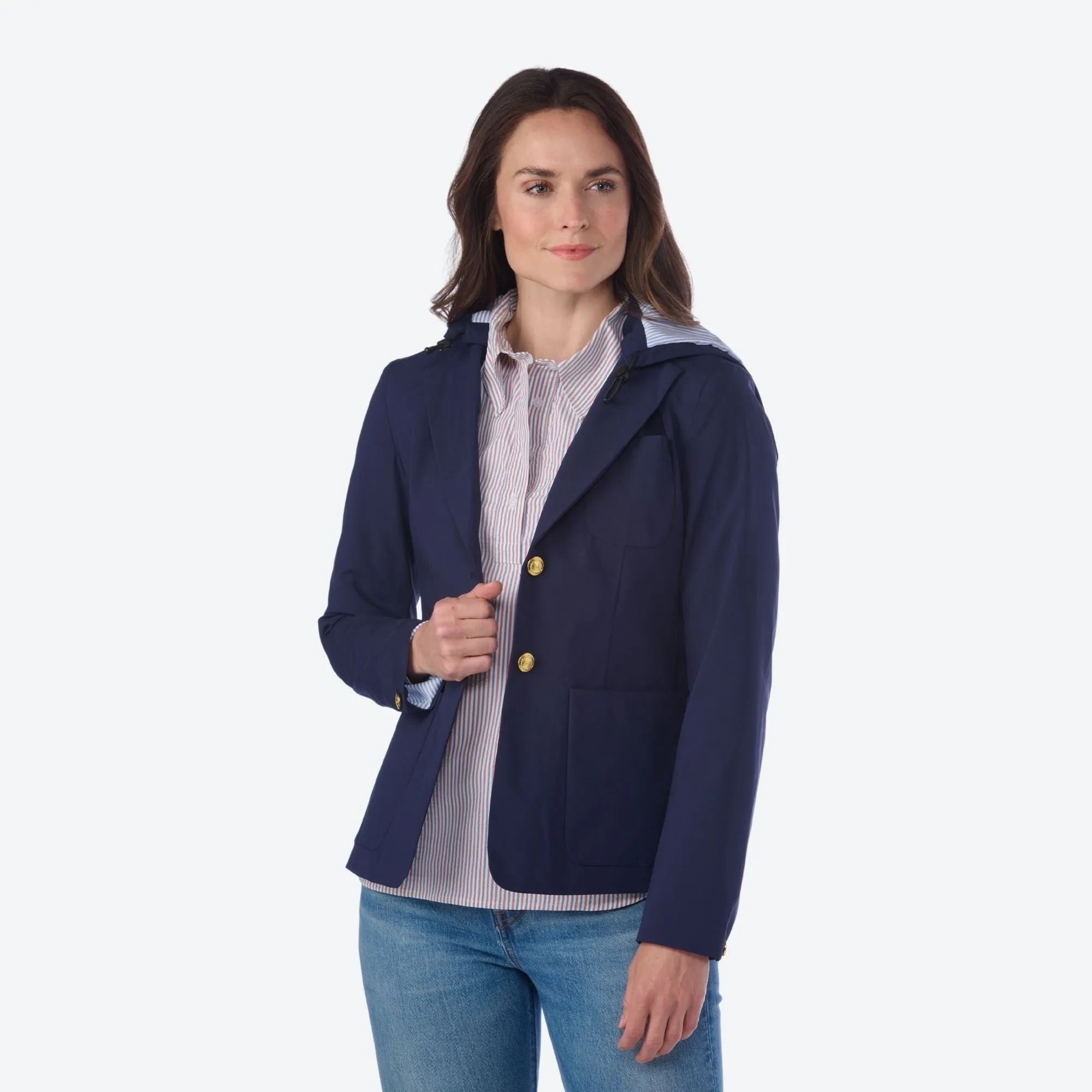 The All Weather Blazer with Detachable Hood