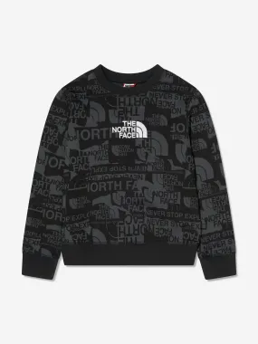 The North Face Boys Drew Peak Light Crew Sweatshirt in Black