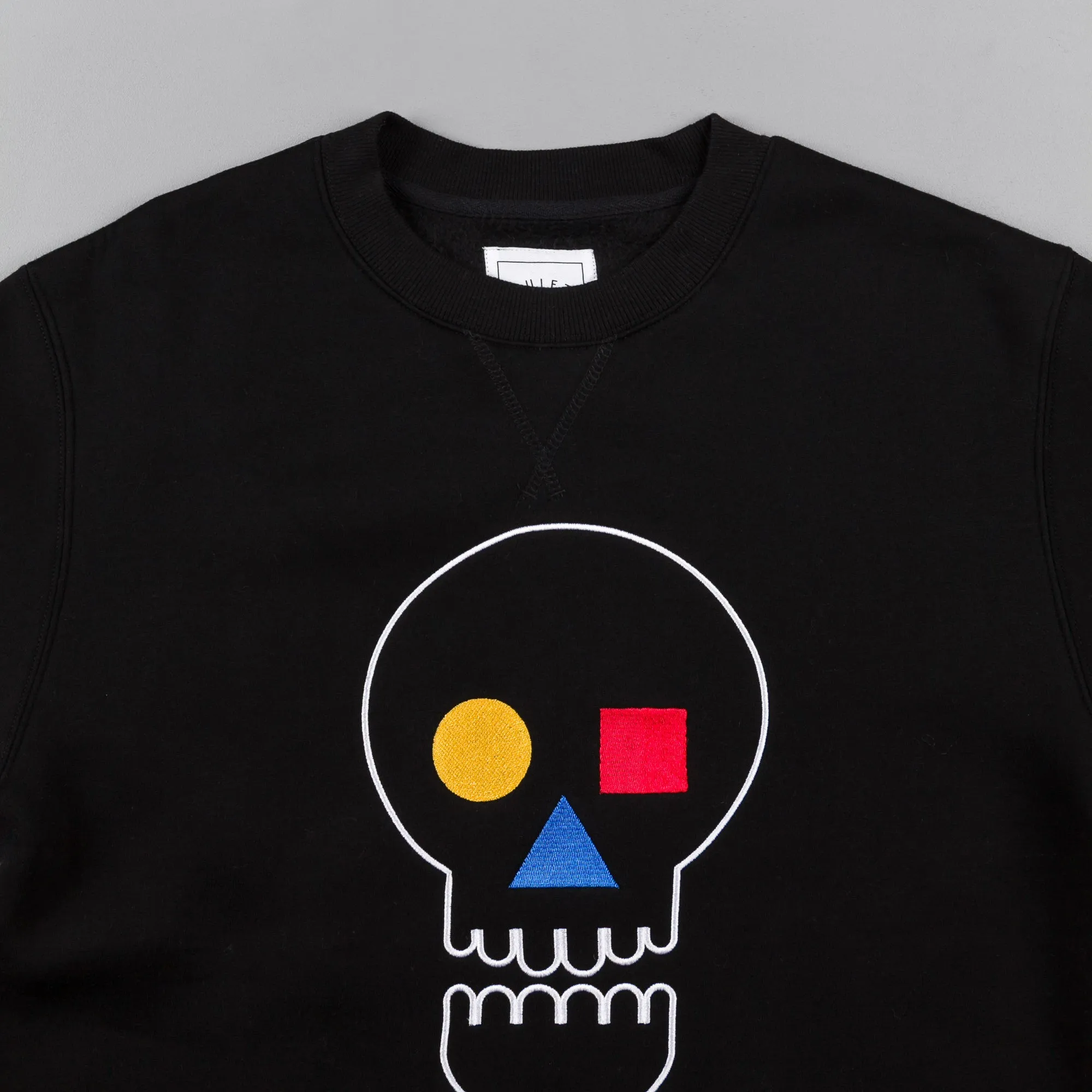 The Quiet Life Bauhaus Skull Crewneck Sweatshirt - Black