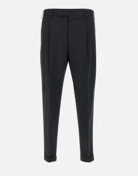 The Rebel Black Slim Fit Trousers