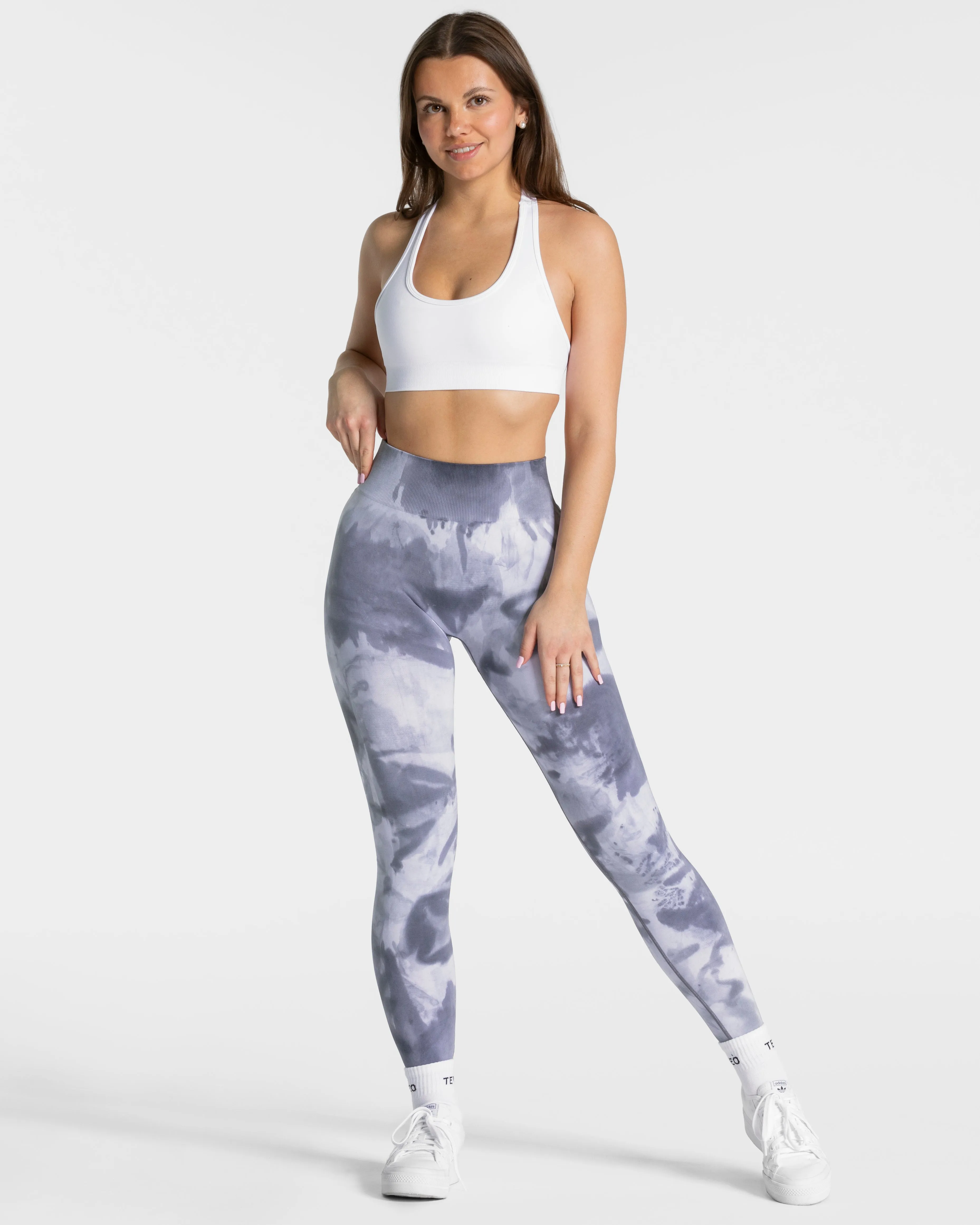 Tie Dye Scrunch Leggings "Stormy"