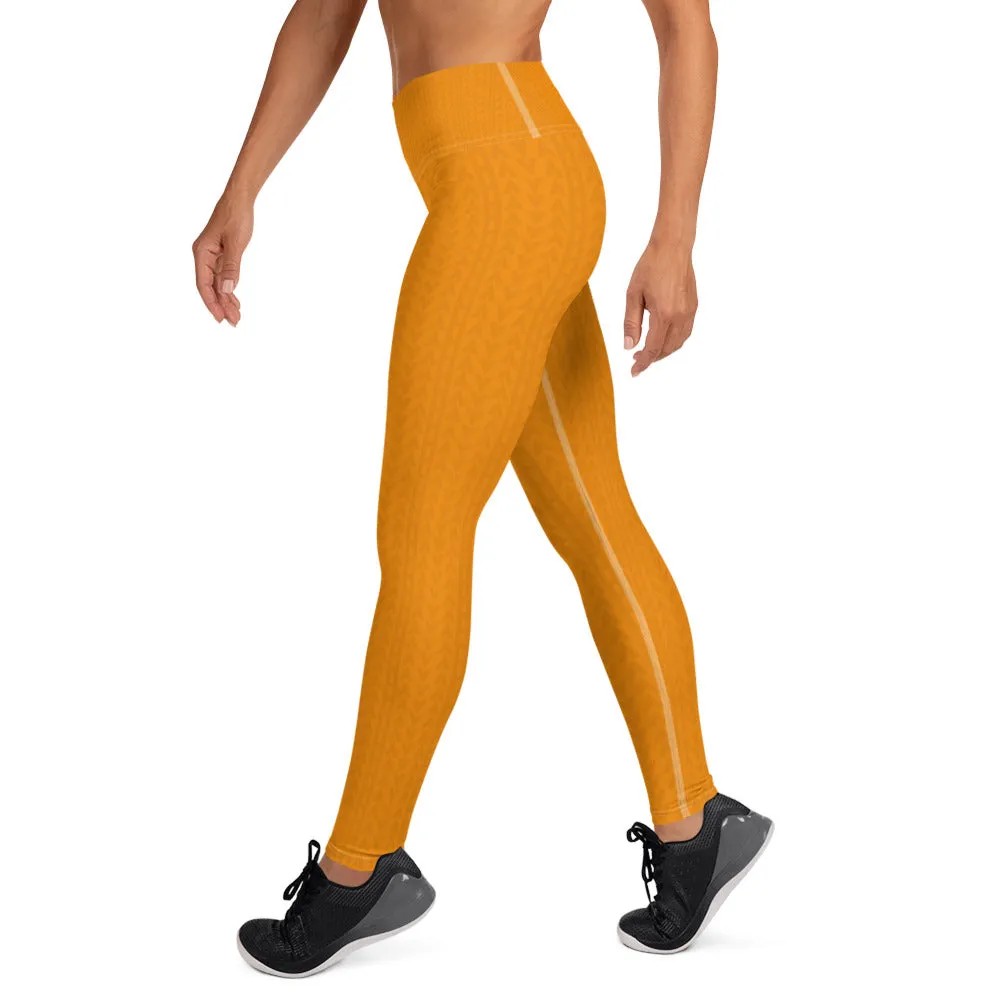 Tiger Tangerine High Waist Leggings