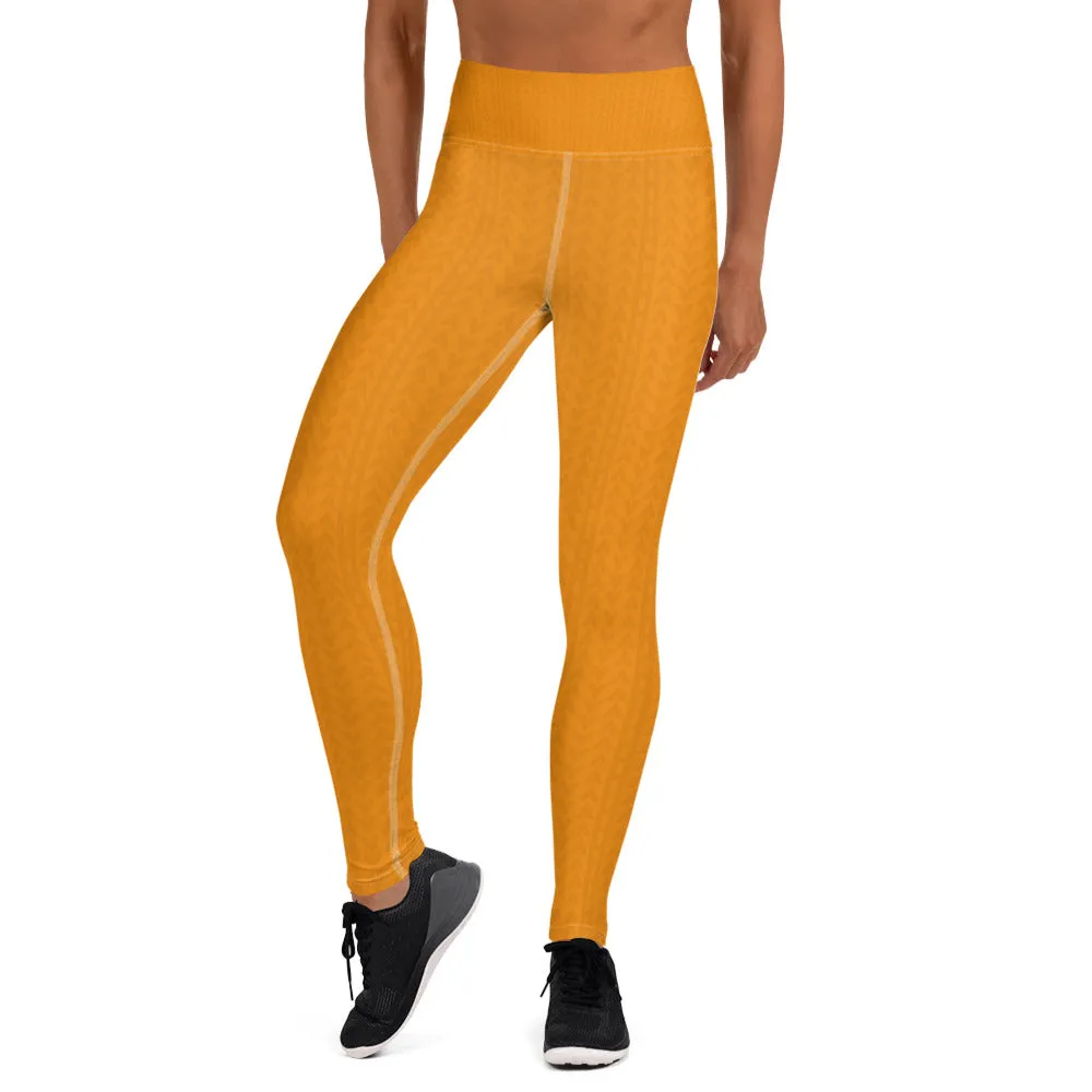 Tiger Tangerine High Waist Leggings