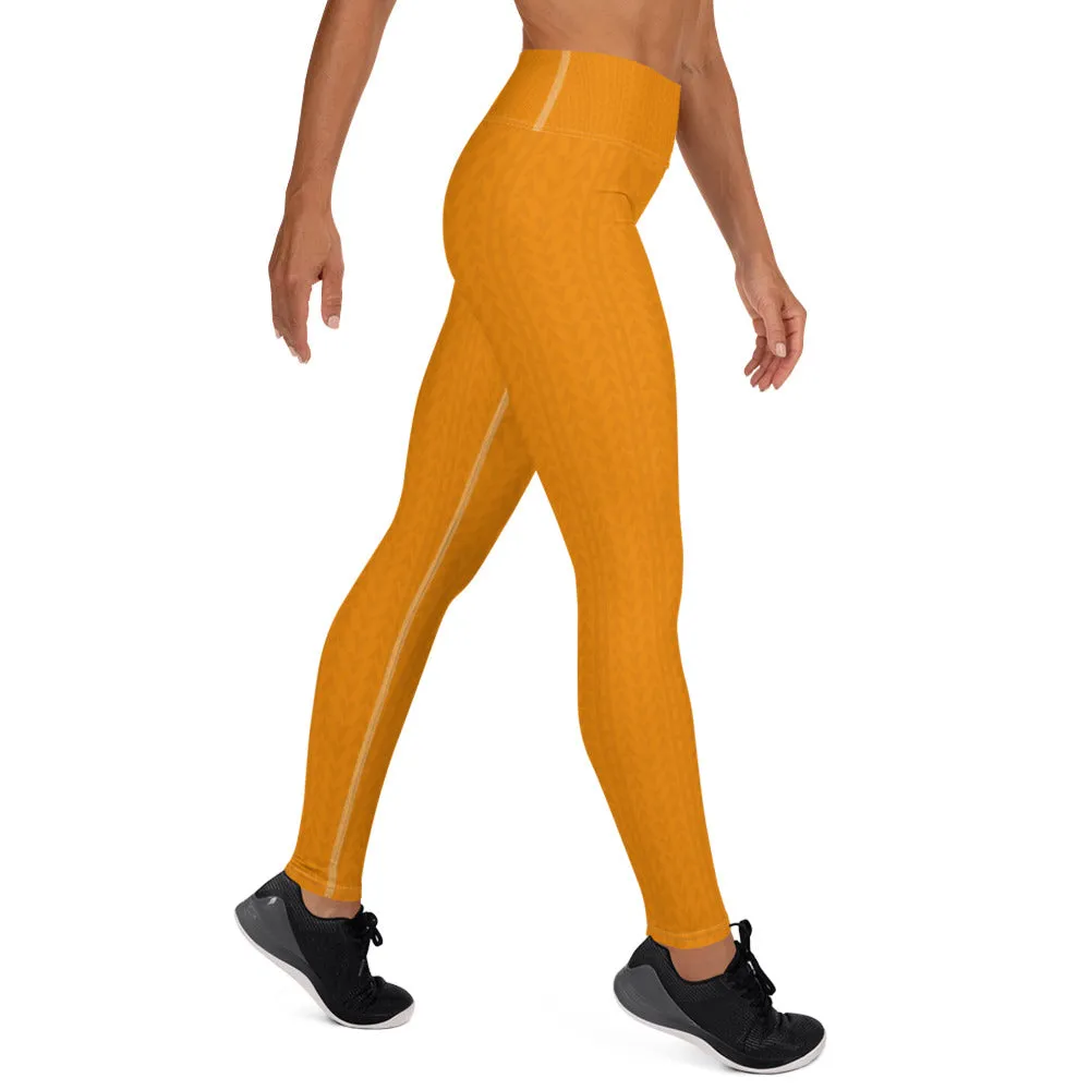 Tiger Tangerine High Waist Leggings