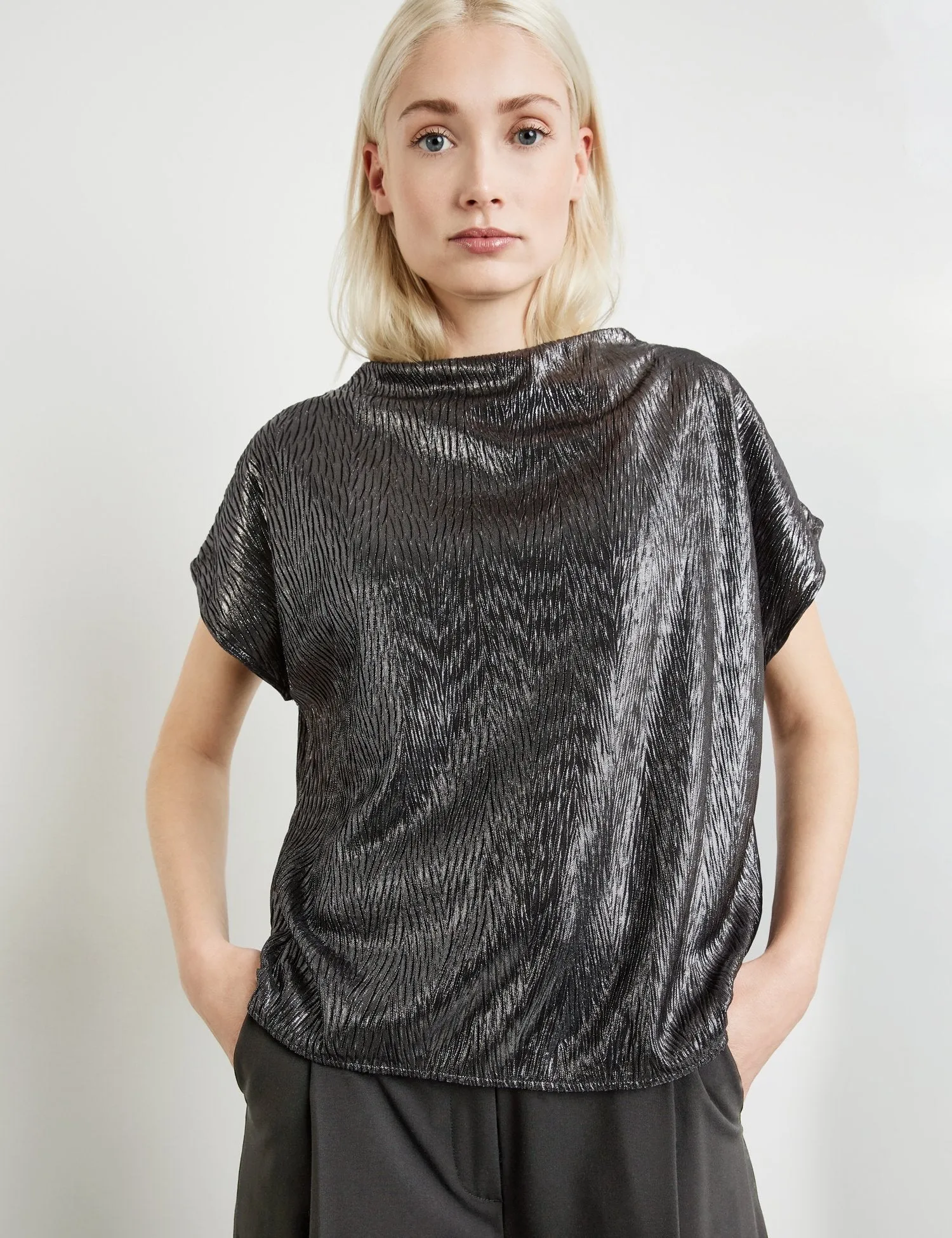 Top with Textured Fabric