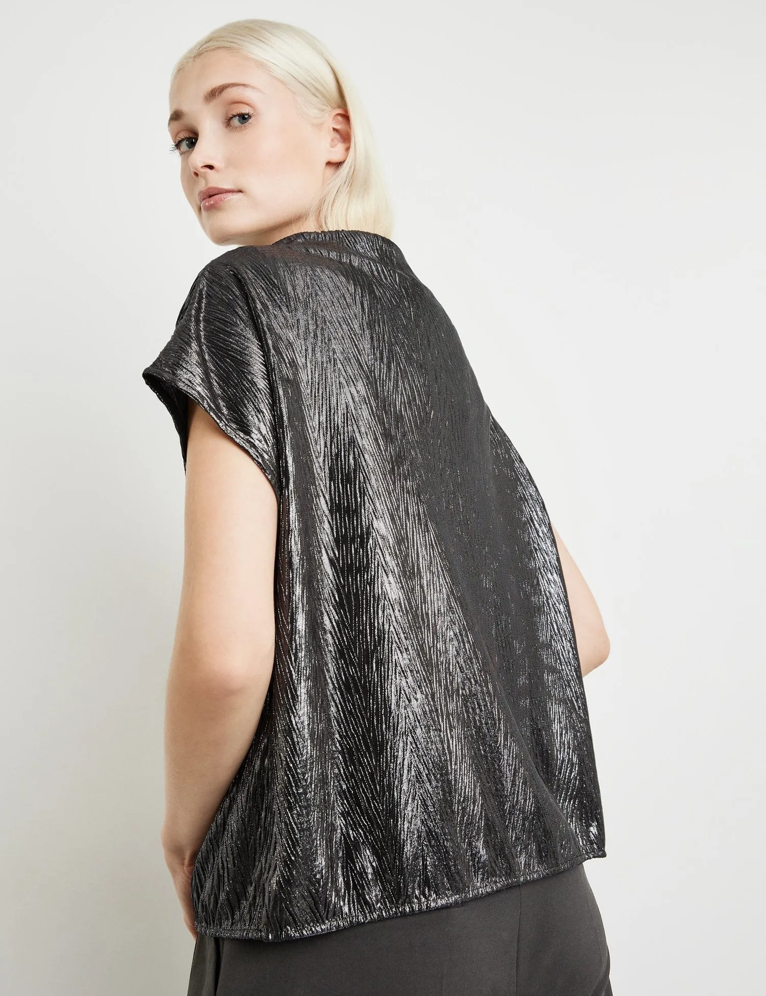 Top with Textured Fabric