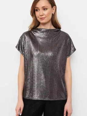 Top with Textured Fabric