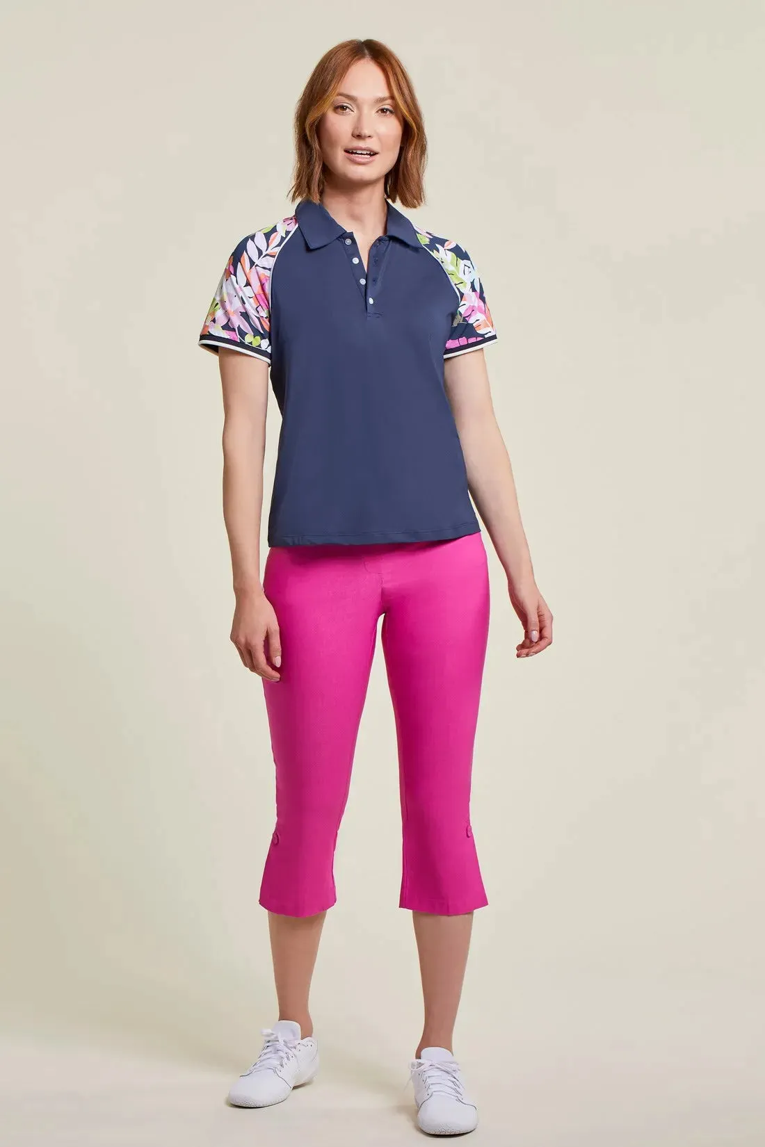 TRBL Capri w/Buttons-Fiji Flower