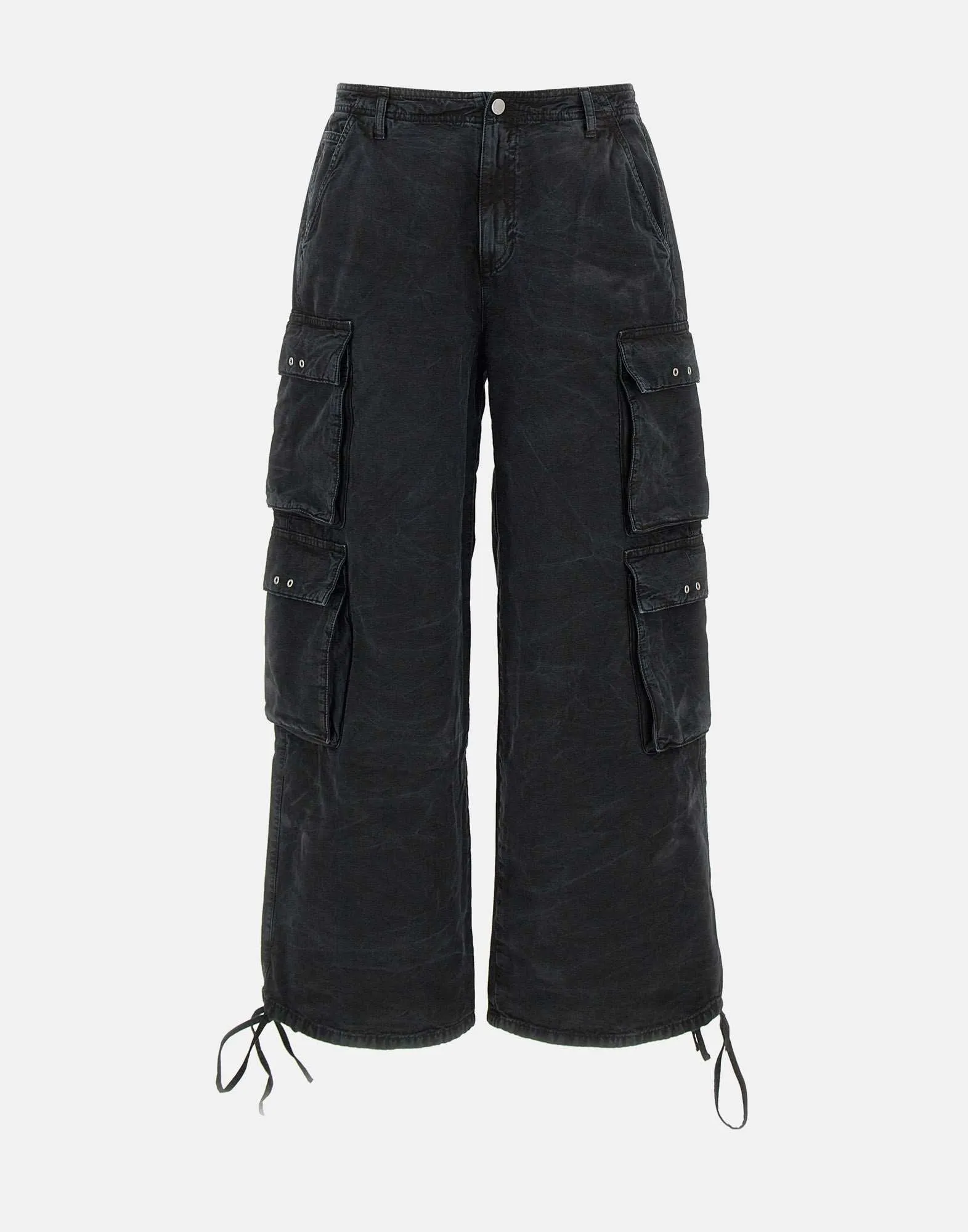 Trianon Black Cotton Denim Trousers