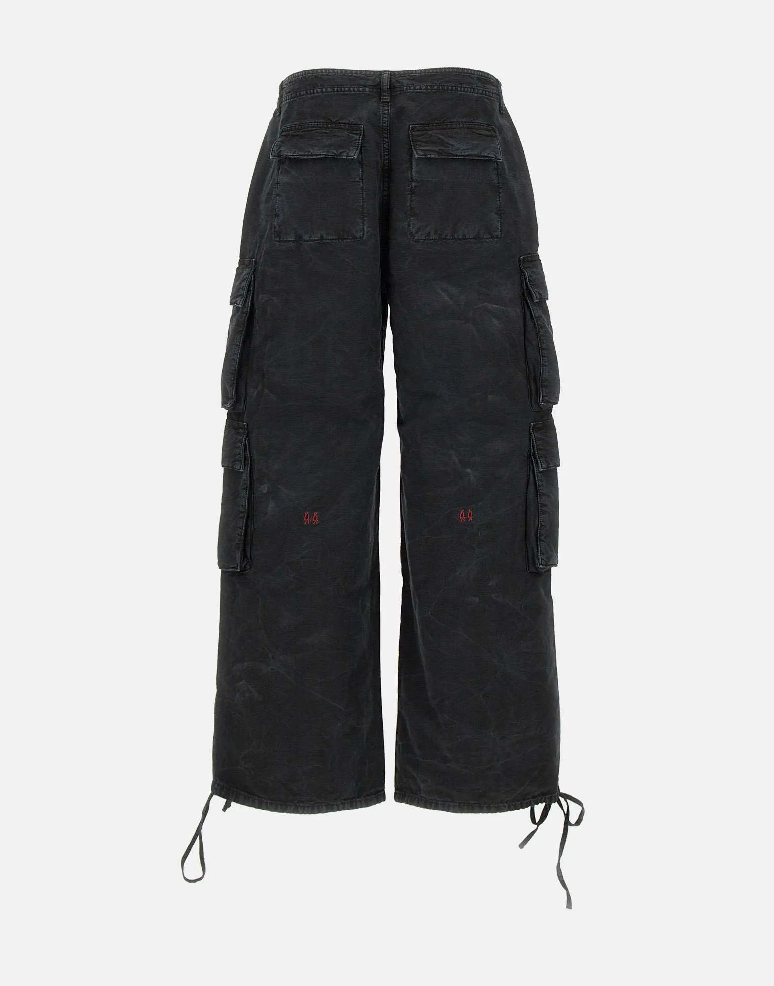 Trianon Black Cotton Denim Trousers