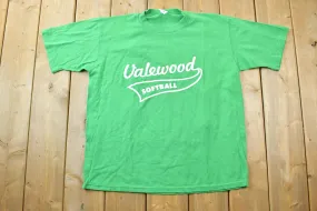 Vintage 1990s Valewood Softball Souvenir T-Shirt