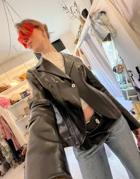 Vintage leather blazer jacket II