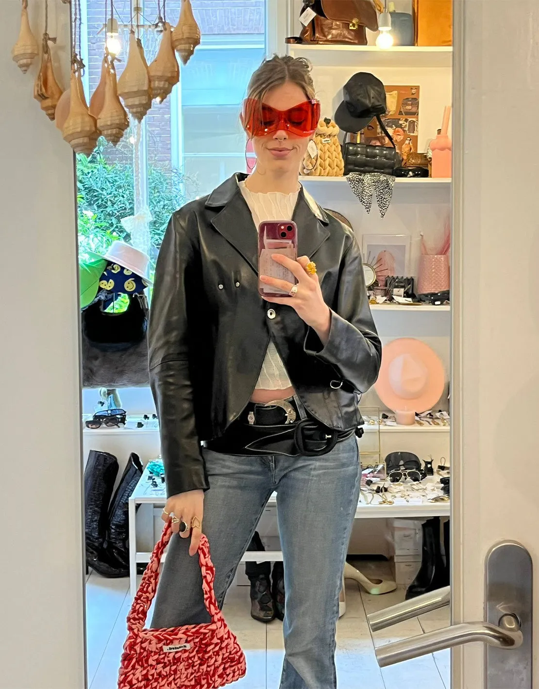 Vintage leather blazer jacket II