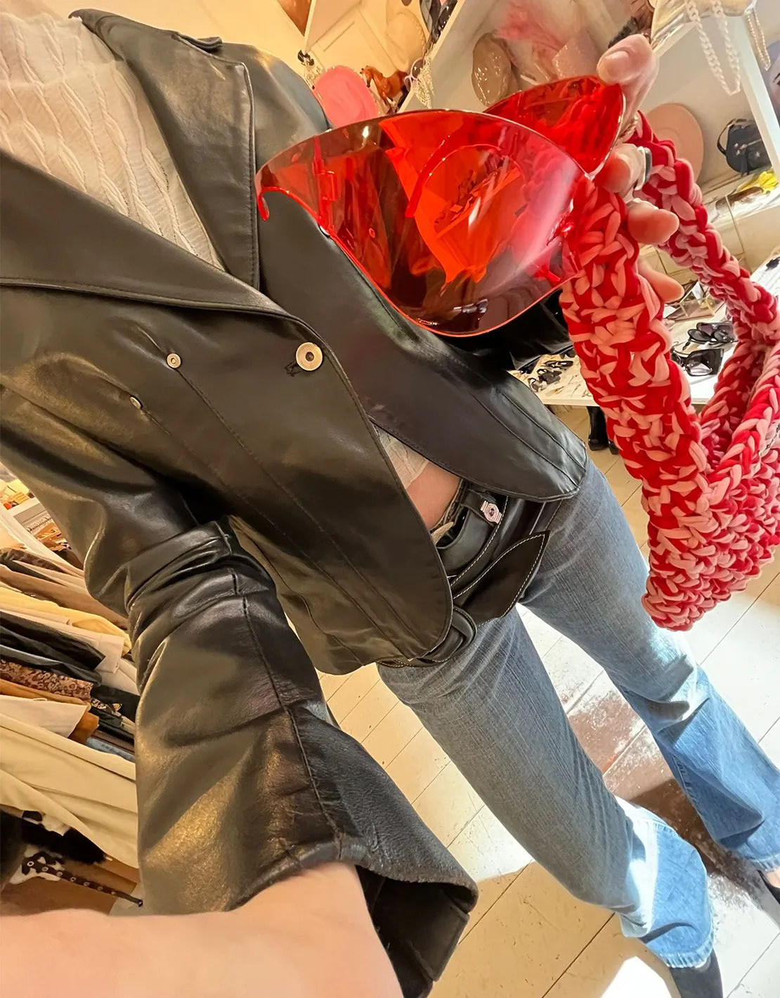 Vintage leather blazer jacket II