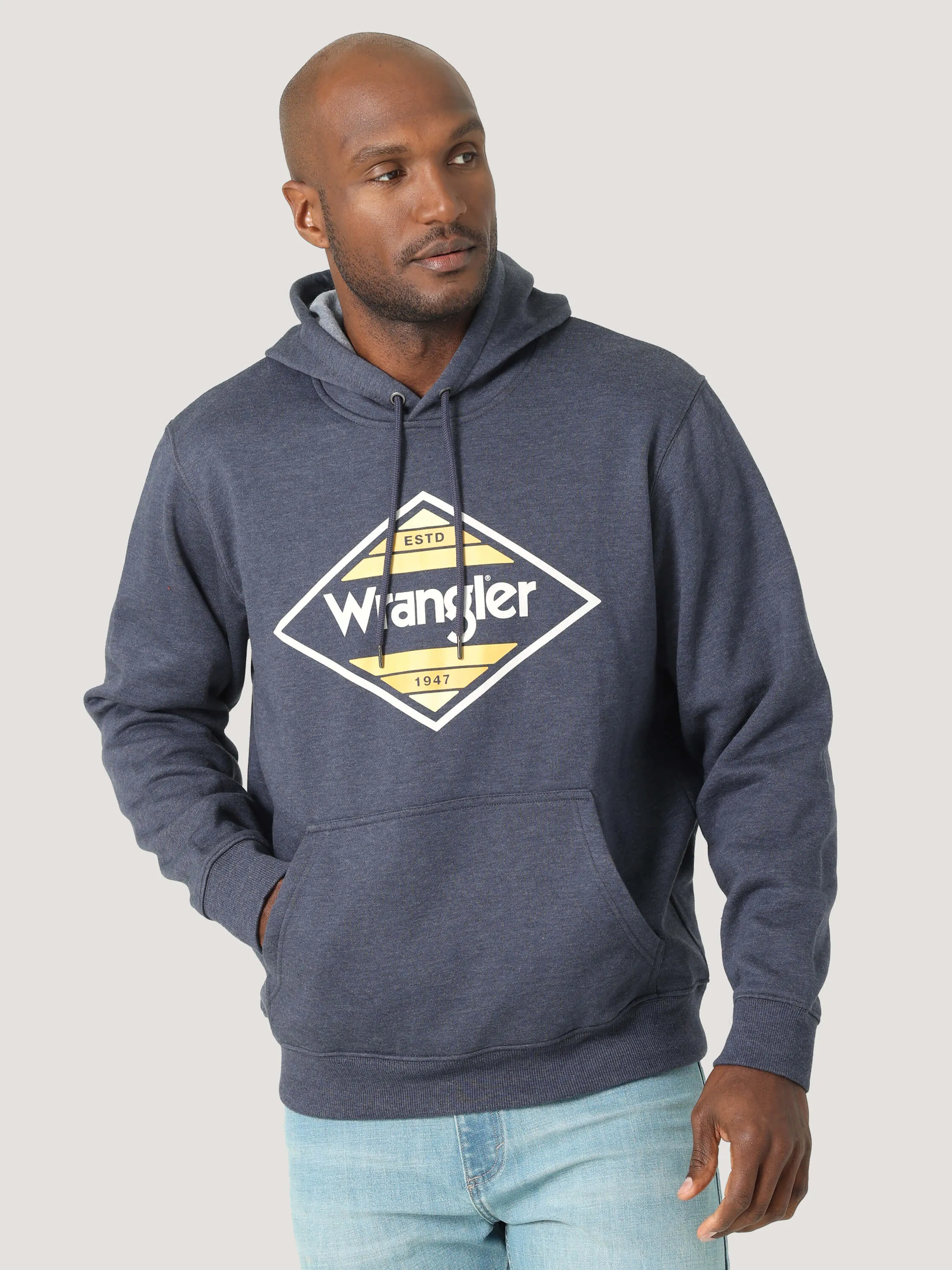 Wrangler | Navy Heather Western  Hoodie