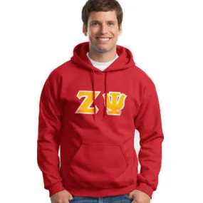 Zeta Psi Hooded Sweatshirt - G185 - TWILL